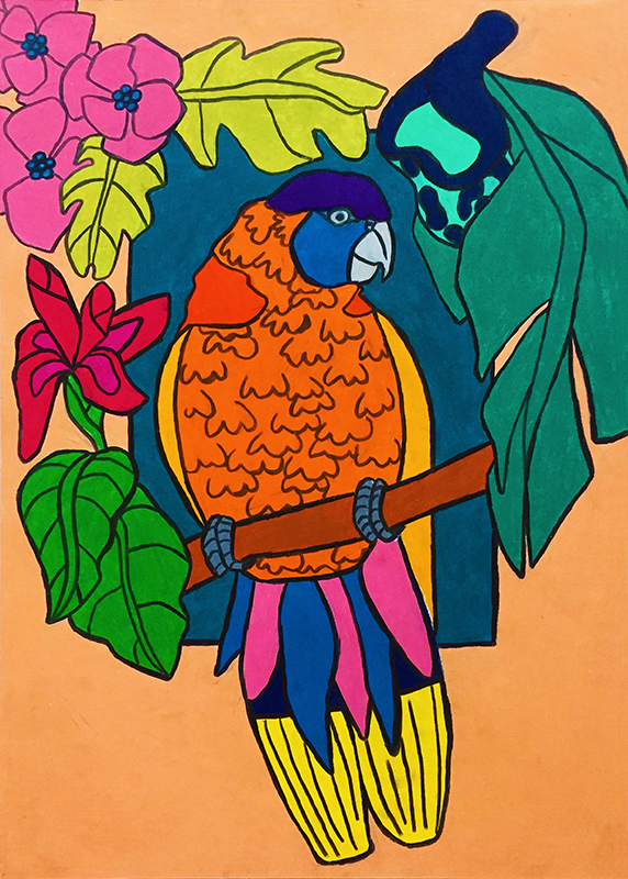 msk2 Illustraqtion Papagei 1994