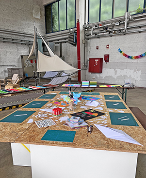 KinderKulturSommer2022 Arbeitstisch
