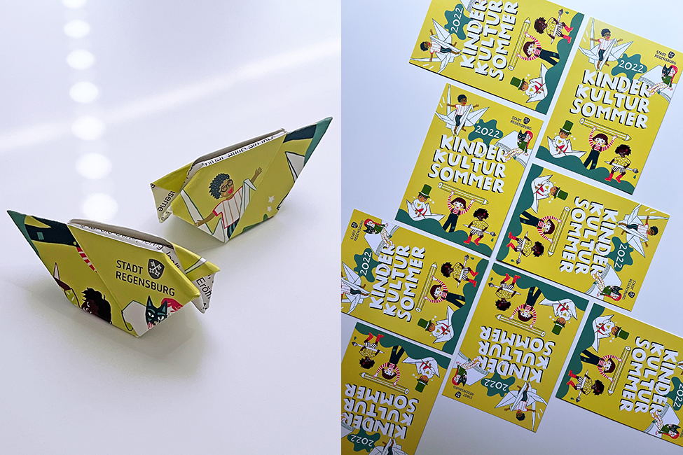 Origami falten beim kinderkultursommer