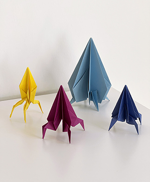Origami Weltraumobjekte