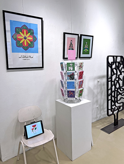 postkarten ausstellung wood meets paper